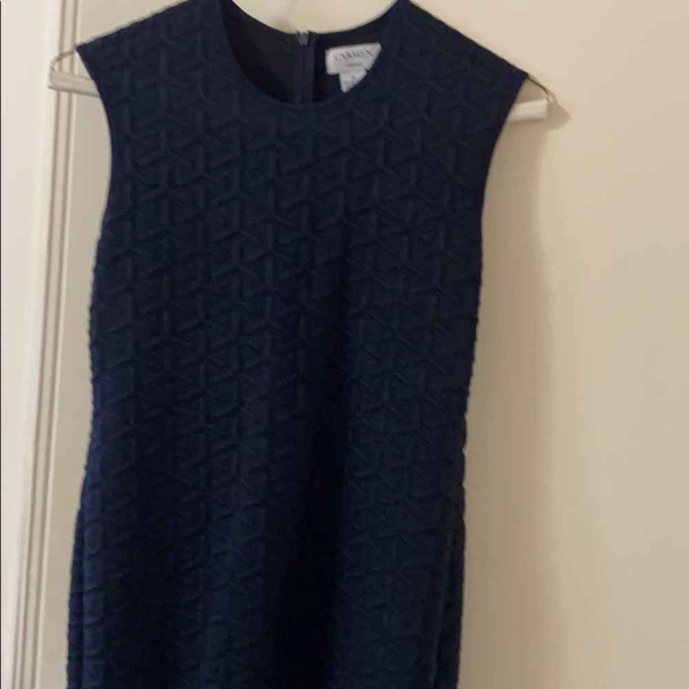 Navy Blue Sleeveless zip up Dress